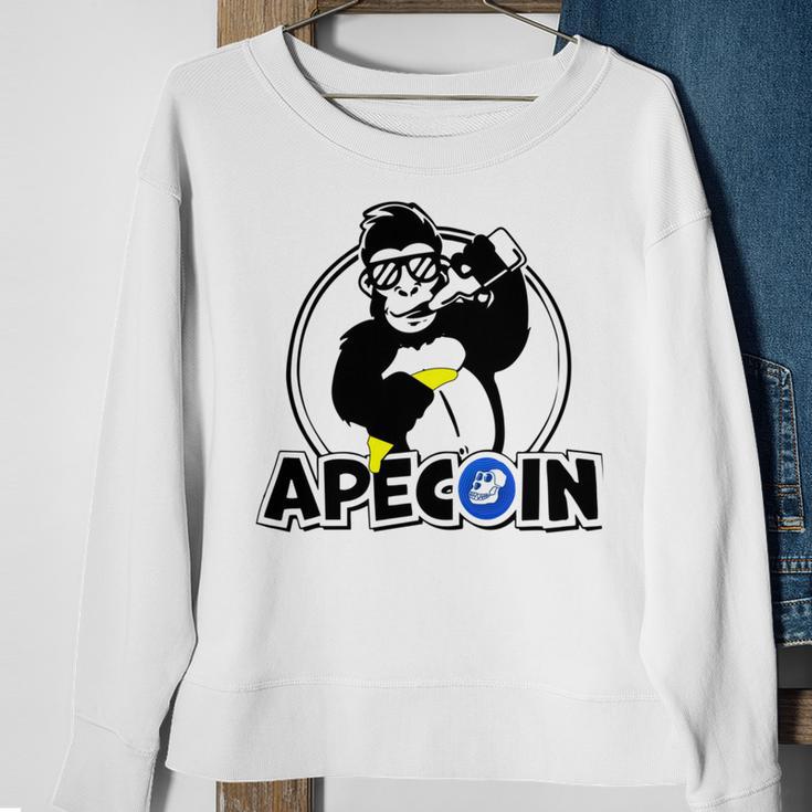 Apecoin Funny Sweatshirt Gifts for Old Women