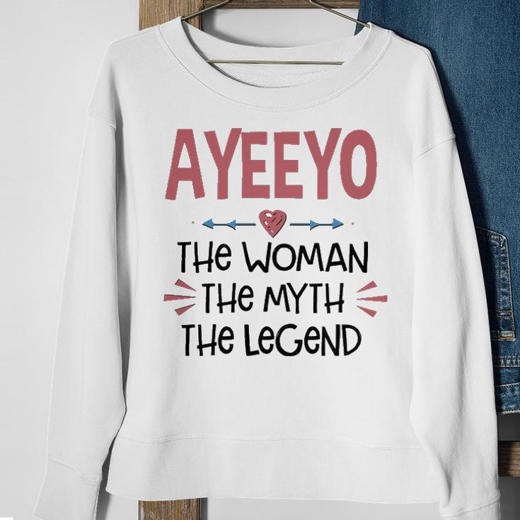 Ayeeyo Grandma Gift Ayeeyo The Woman The Myth The Legend Sweatshirt Gifts for Old Women