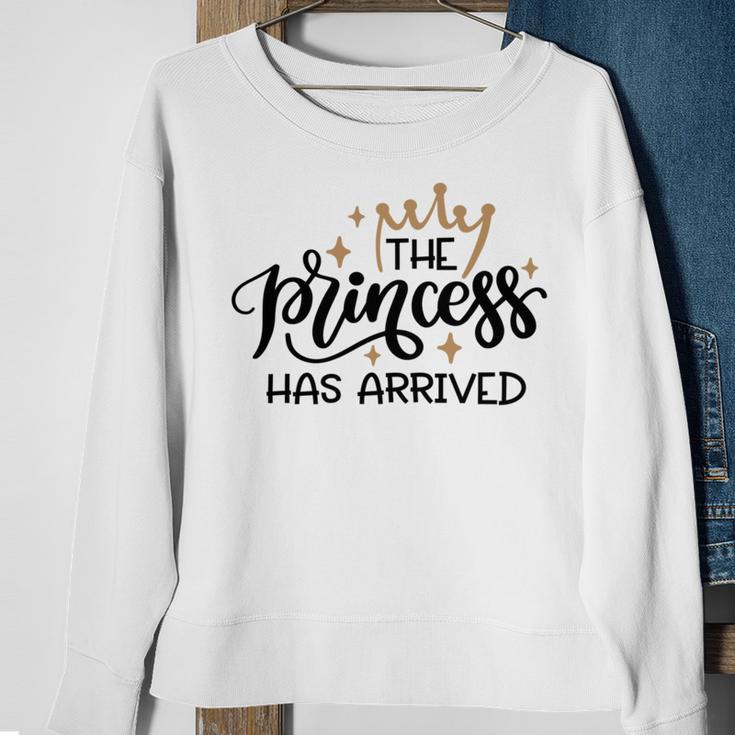 Baby Shower Text Design The Princess Has Arrived Sweatshirt Gifts for Old Women