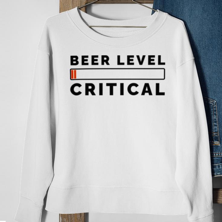 Beer Level Critical Sweatshirt Gifts for Old Women