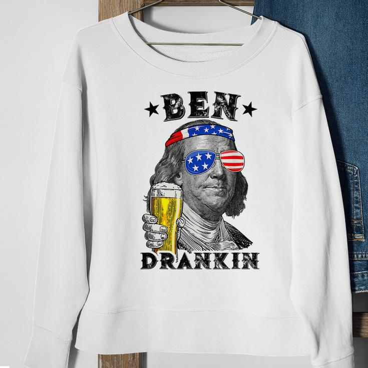 Ben Drankin Benjamin Funny Drink Beer 4Th Of July Sweatshirt Gifts for Old Women