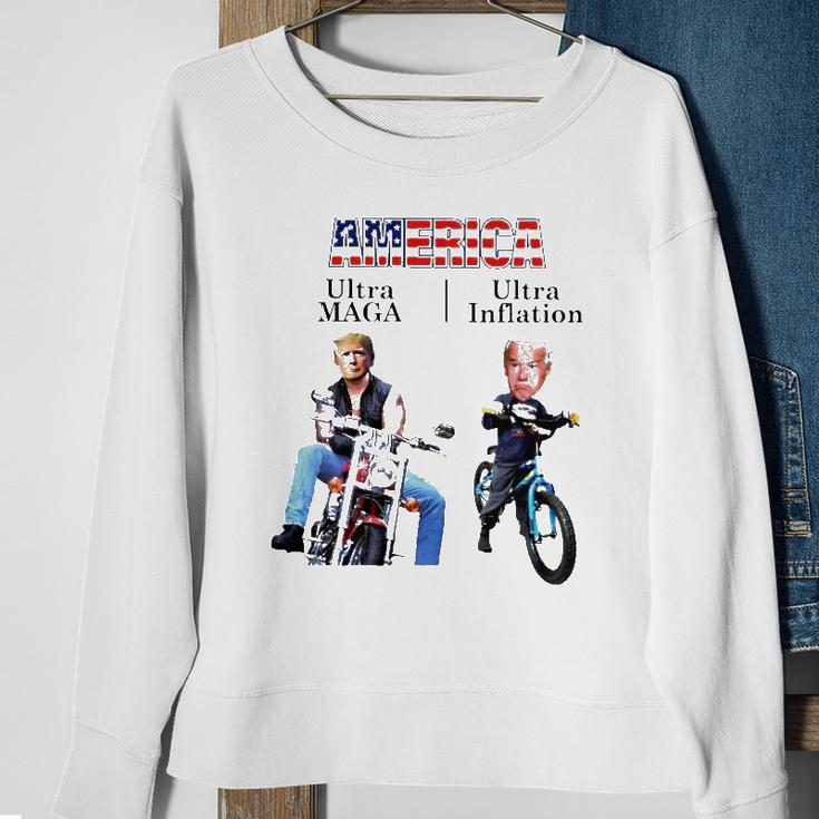 Best America Trump Ultra Maga Biden Ultra Inflation Sweatshirt Gifts for Old Women