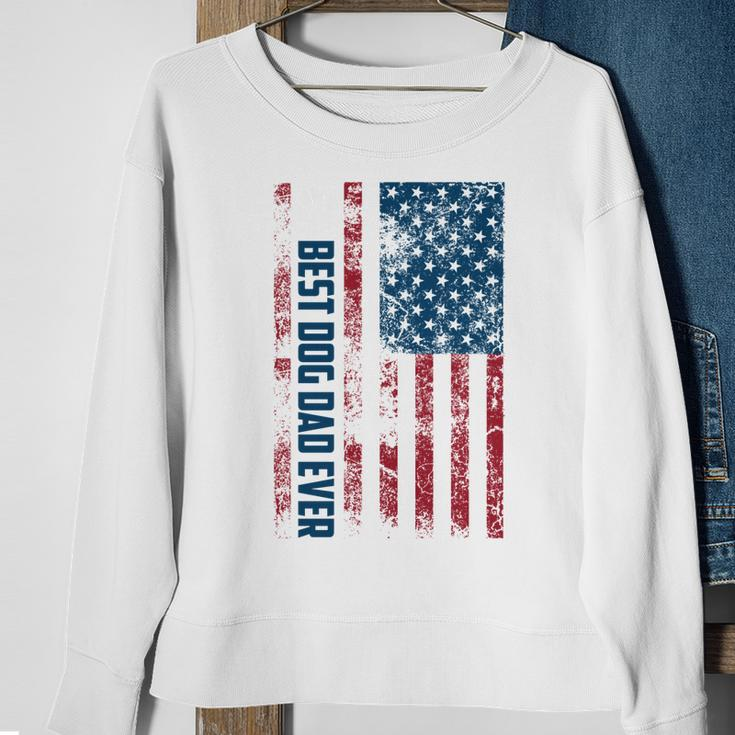 Best Dog Dad Ever | Cute Fathers Day Funny 4Th Of July Gift Sweatshirt Gifts for Old Women