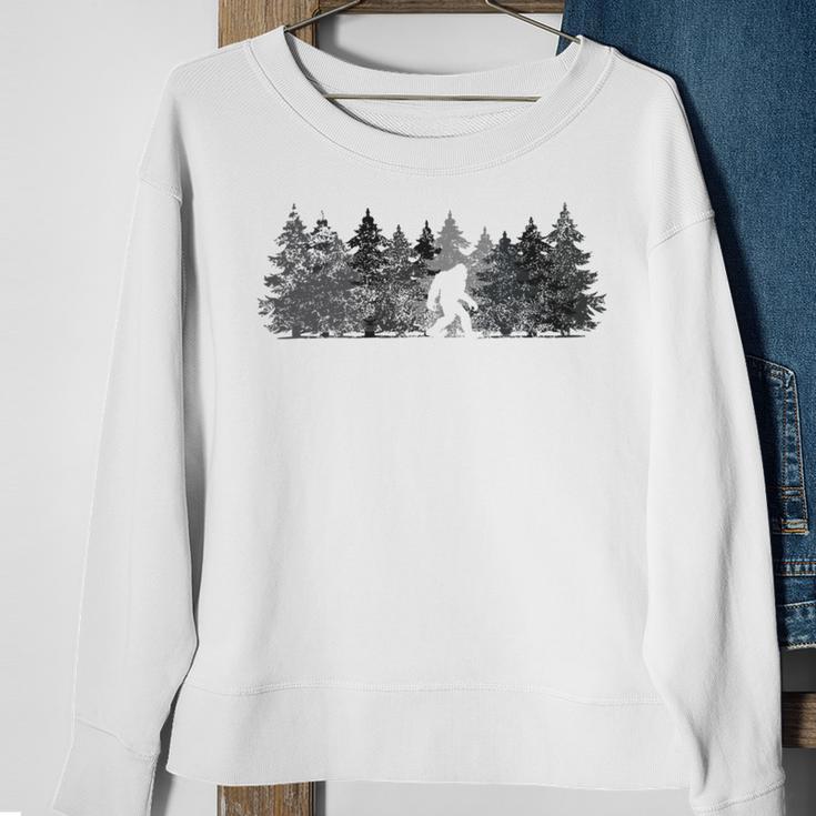 Bigfoot In The Forest Sweatshirt Gifts for Old Women