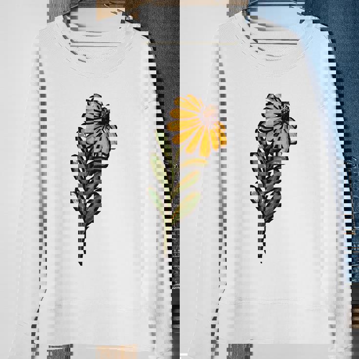 Black Eyed Susan Flower Daisy Spring Art Flower Sweatshirt Gifts for Old Women