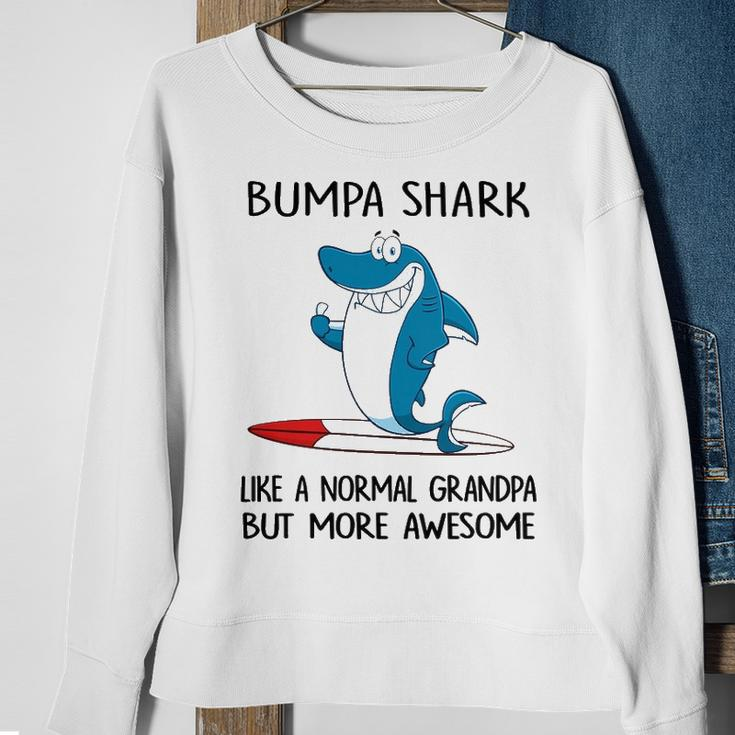 Bumpa Grandpa Gift Bumpa Shark Like A Normal Grandpa But More Awesome Sweatshirt Gifts for Old Women