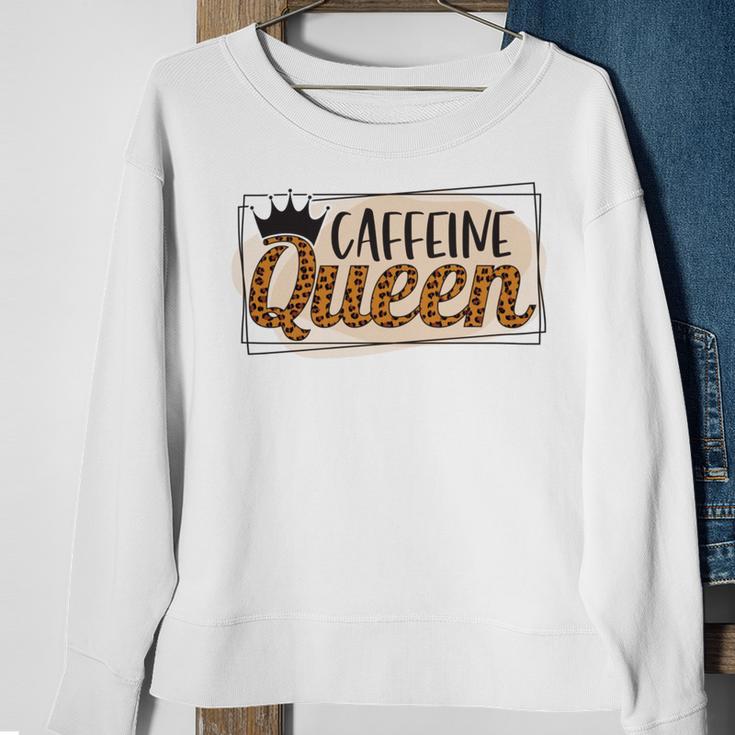 Caffeine Queen Graphic Shirt Design Sweatshirt Gifts for Old Women