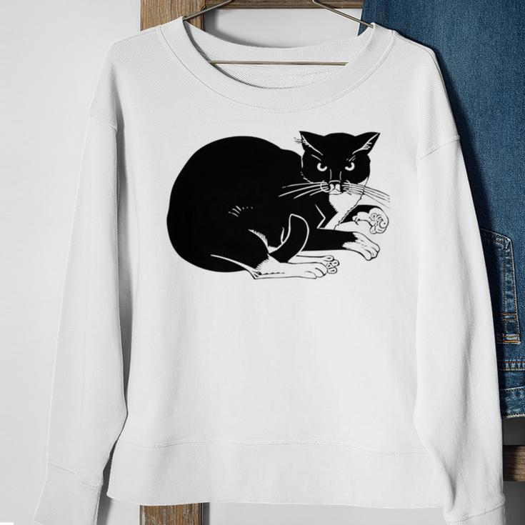 Cat Cut Cat Cat Lovers Black Cat Funny Cat Birthday Cat Gift Cat Danger Kitty V3 Sweatshirt Gifts for Old Women