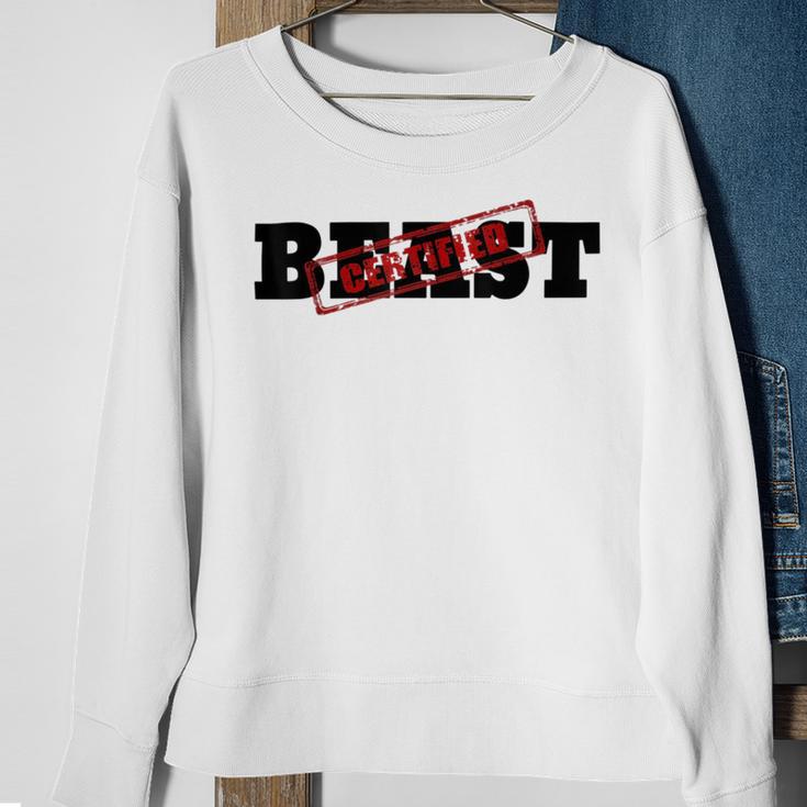 Certified Beast Athletic Workout Fitness 486 Trending Shirt Sweatshirt Gifts for Old Women