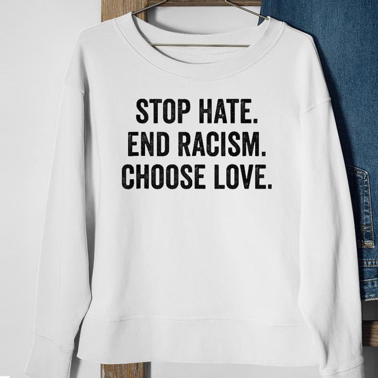 Choose Love Buffalo - Stop Hate End Racism Choose Love Sweatshirt Gifts for Old Women