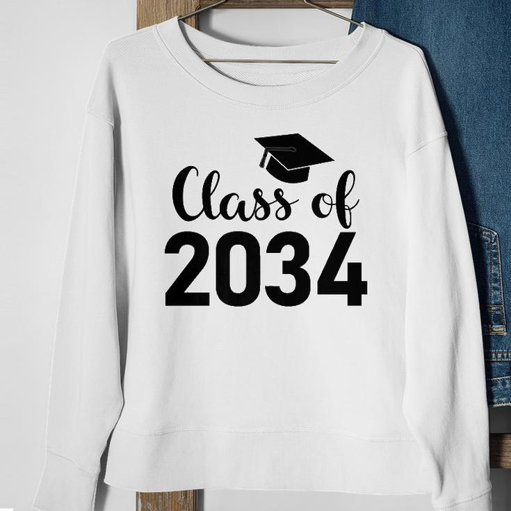 Class Of 2034 Grow With Me - Handprints Go On The Back Sweatshirt Gifts for Old Women