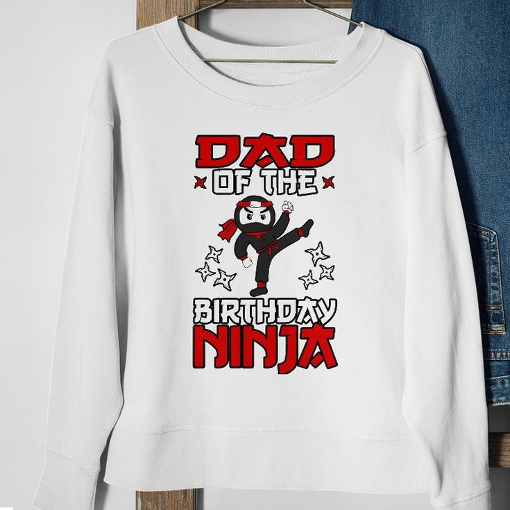 Dad Of The Birthday Ninja Shinobi Themed Bday Party Sweatshirt Gifts for Old Women