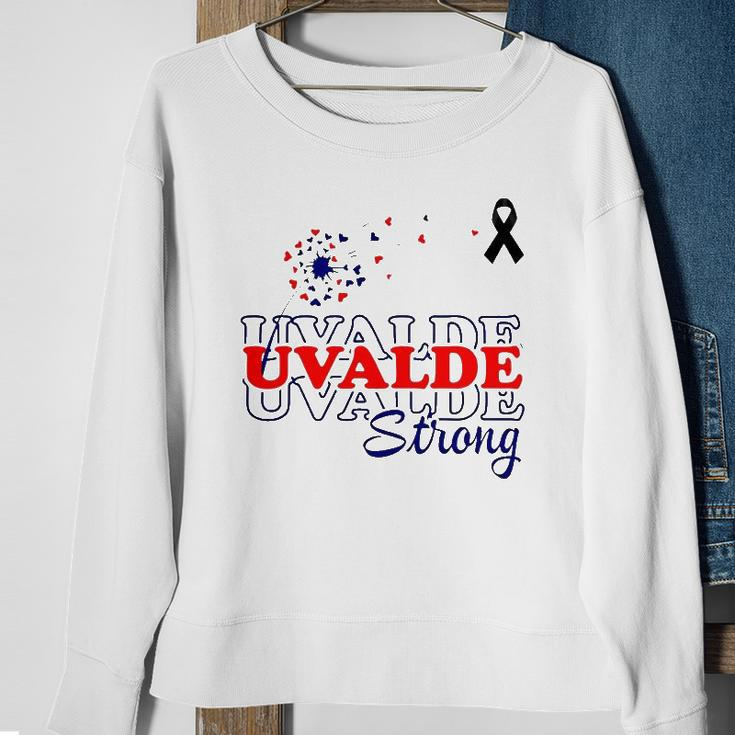 Dandelion Uvalde Strong Texas Strong Pray Protect Kids Not Guns Sweatshirt Gifts for Old Women