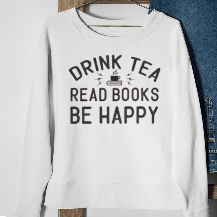 Drink Tea Read Books Sweatshirt Gifts for Old Women