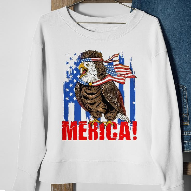 Eagle American Flag Usa Flag Mullet Eagle 4Th Of July Merica Sweatshirt Gifts for Old Women