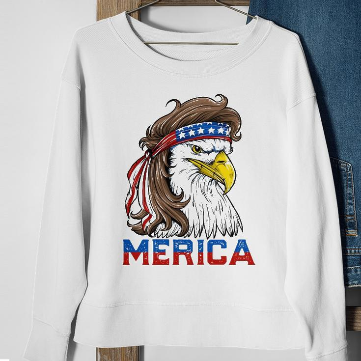 Eagle Mullet 4Th Of July American Flag Merica Usa Essential Sweatshirt Gifts for Old Women