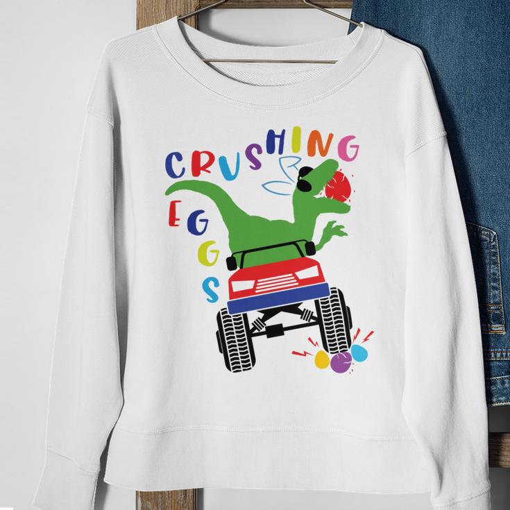 Easter Dinosaur Happy Eastrawr Easter Saurus Rex Sweatshirt Gifts for Old Women