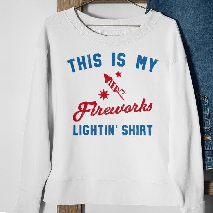 Fourth Of July My Fireworks Vintage 749 Shirt Sweatshirt Gifts for Old Women