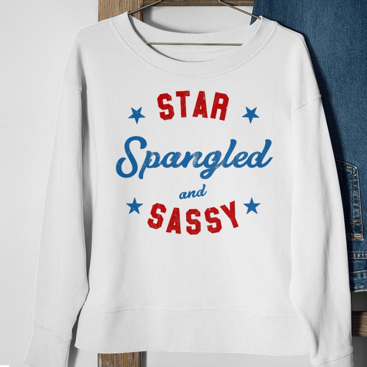 Fourth Of July Star Spangled Sassy Cute 741 Shirt Sweatshirt Gifts for Old Women