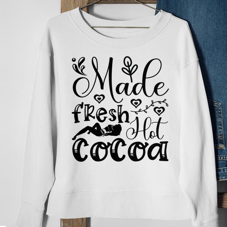 Fresh Hot Cocoa Sweatshirt Gifts for Old Women