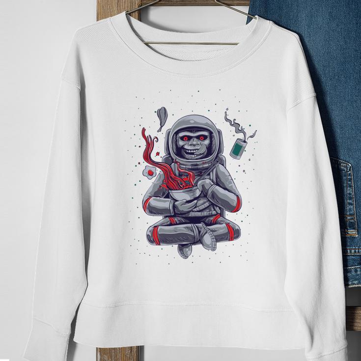 Funny Astronaut Monkey Ramen V2 Sweatshirt Gifts for Old Women