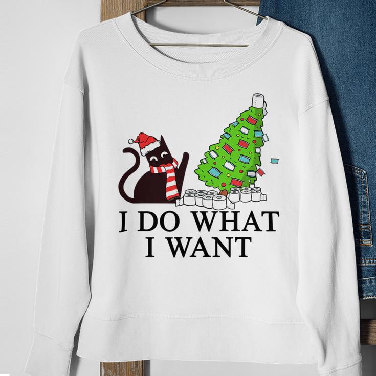 Funny Black Cat Funny Christmas Toilet 635 Shirt Sweatshirt Gifts for Old Women