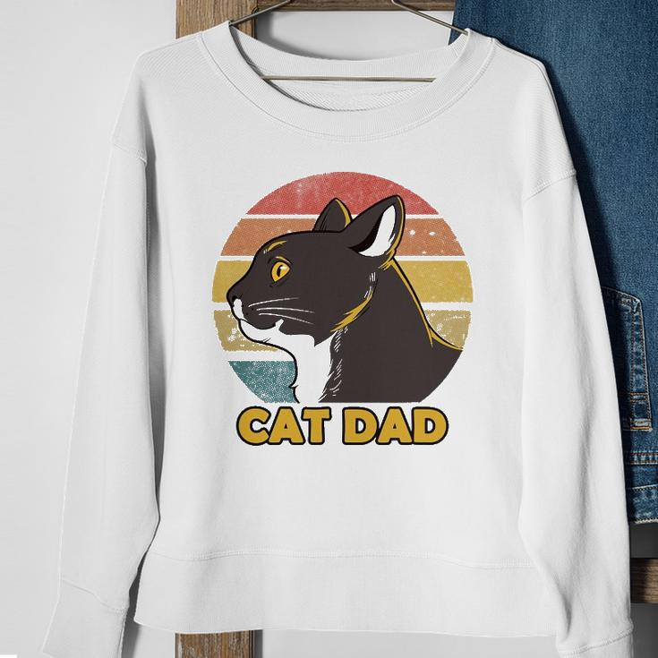Funny Cat Dad Fathers Day Sweatshirt Gifts for Old Women
