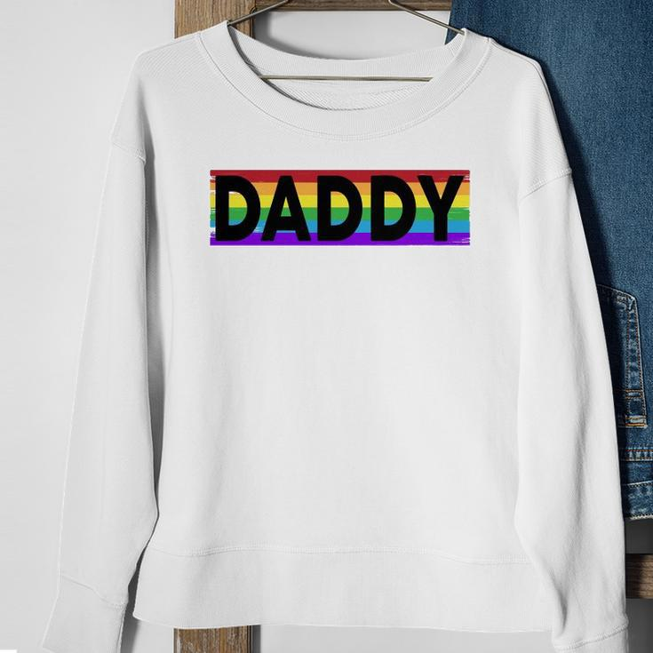 Funny Pride Daddy Proud Gay Lesbian Lgbt Gift Fathers Day Sweatshirt Gifts for Old Women