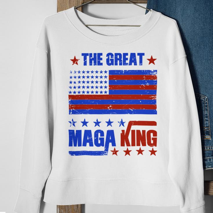 Funny The Return Of The Ultra Maga King Flag Gift Sweatshirt Gifts for Old Women