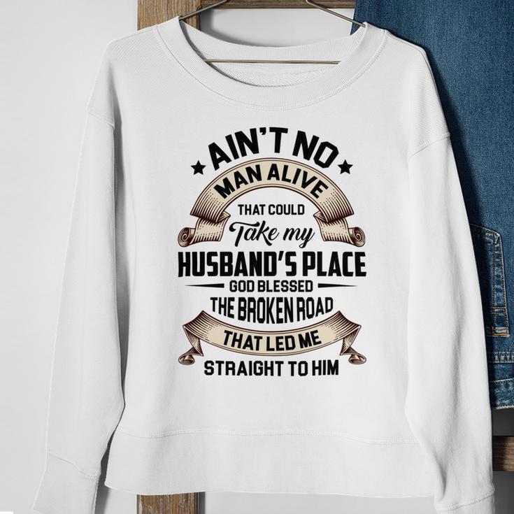 God Blessed The Broken Road Best Gift For Wife Sweatshirt Gifts for Old Women