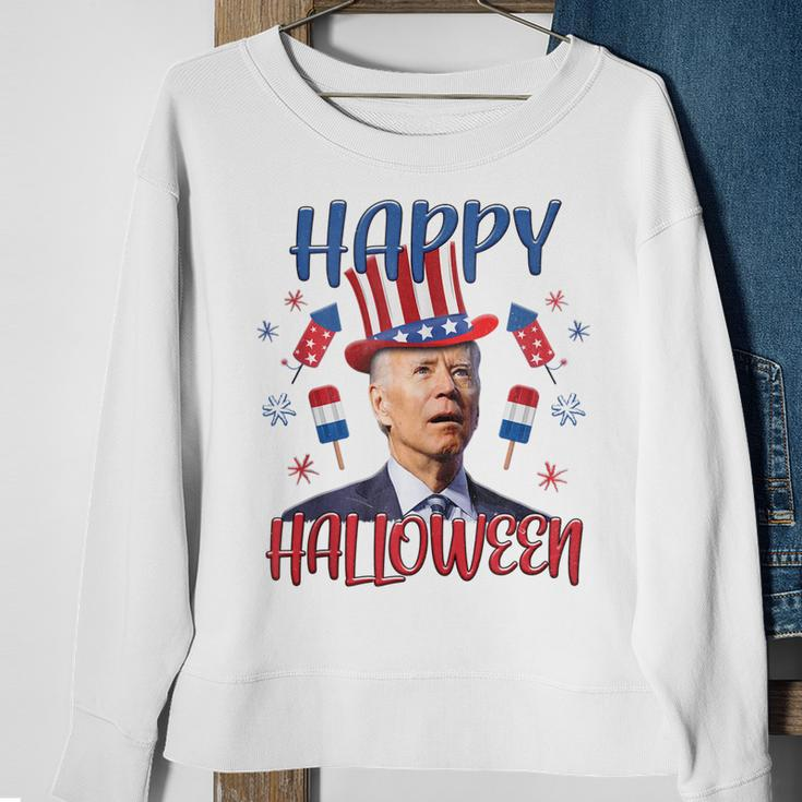 Halloween Funny Happy 4Th Of July Anti Joe Biden Men Women Sweatshirt Gifts for Old Women