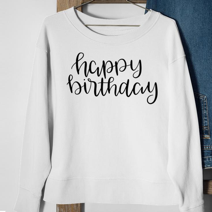 Happy Birthday Text Design Sweatshirt Gifts for Old Women