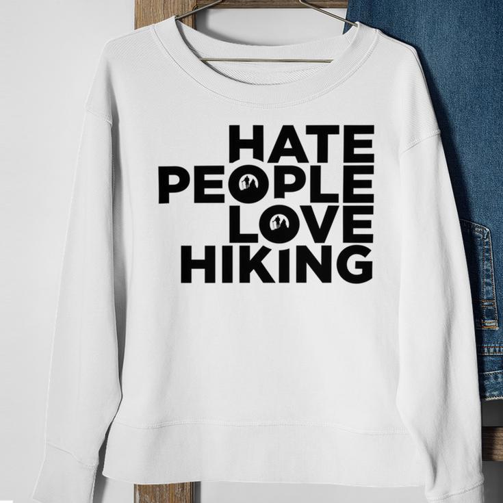 Hate People Love Hiking V2 Sweatshirt Gifts for Old Women