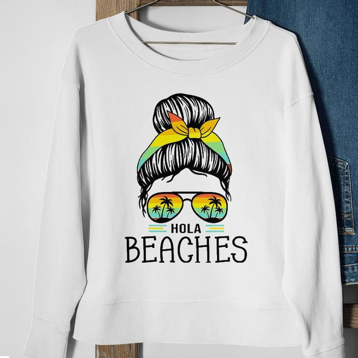 Hola Beaches Funny Beach Vacation Summer For Women Men Sweatshirt Gifts for Old Women