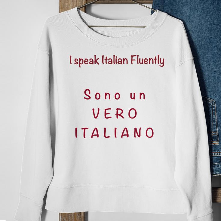 I Speak Italian Fluentlylanguage Italian Sweatshirt Gifts for Old Women