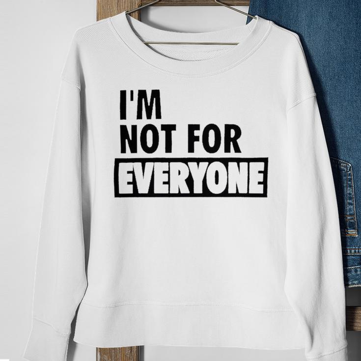 Im Not For Everyone Shirts For Women Funny Saying Sarcastic Novelty Letter Graphic Print Ca Sweatshirt Gifts for Old Women