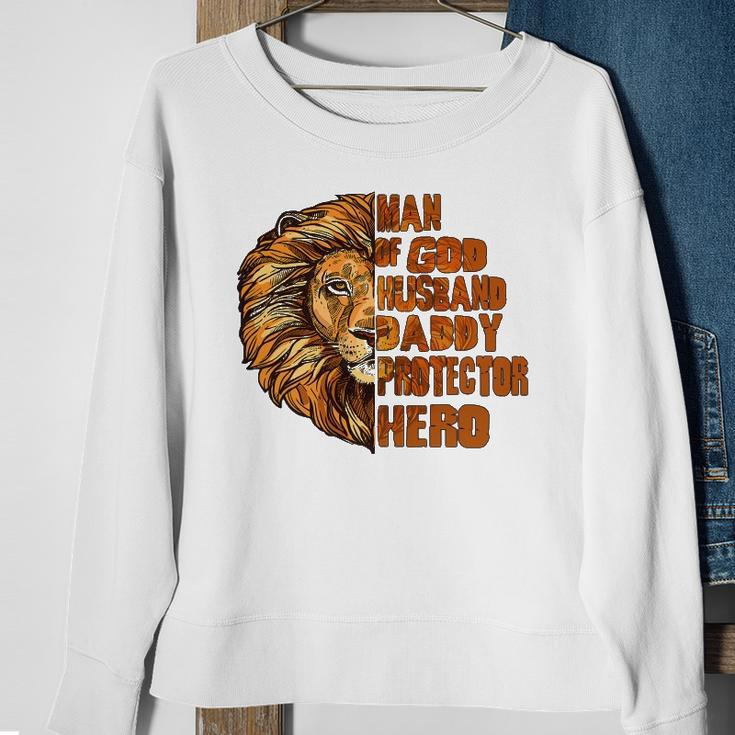 Man Of God Father Daddy Hero Husband Sweatshirt Gifts for Old Women