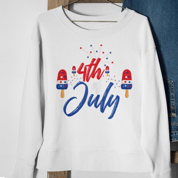 Memorial Day 4Th Of July Holiday Patriotic Ice Cream V2 Sweatshirt Gifts for Old Women