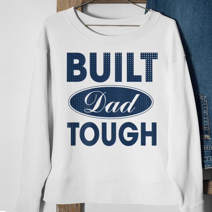 Mens Built Dad Tough Build Dad Car Guys Mechanic Workout Gym V2 Sweatshirt Gifts for Old Women