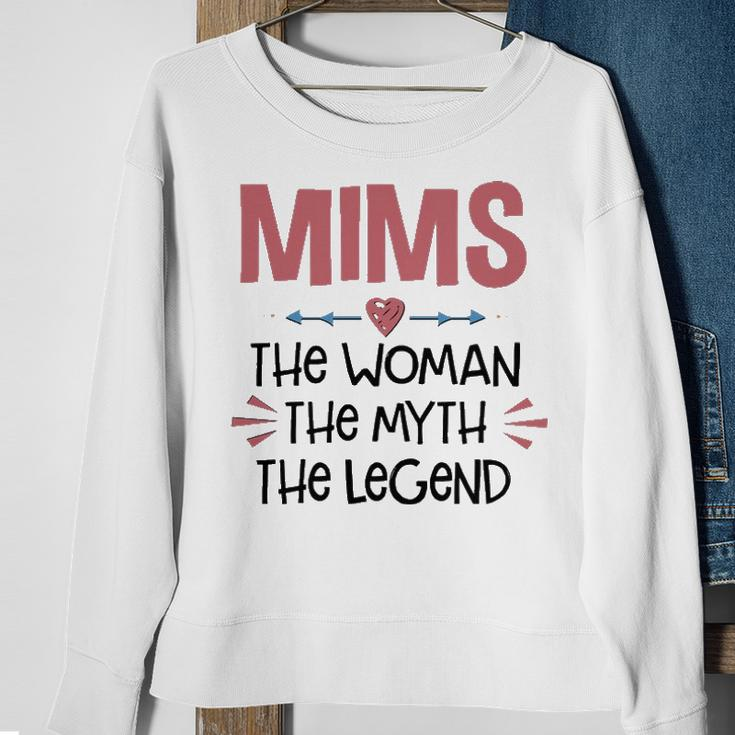 Mims Grandma Gift Mims The Woman The Myth The Legend Sweatshirt Gifts for Old Women