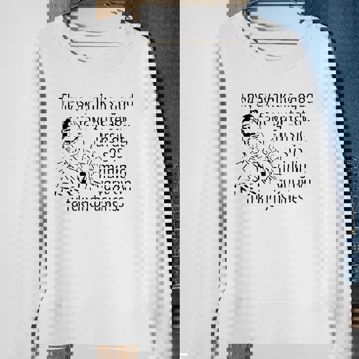 Mind Your Own Fucking Business Funny Sarcastic Adult Humor Sweatshirt Gifts for Old Women