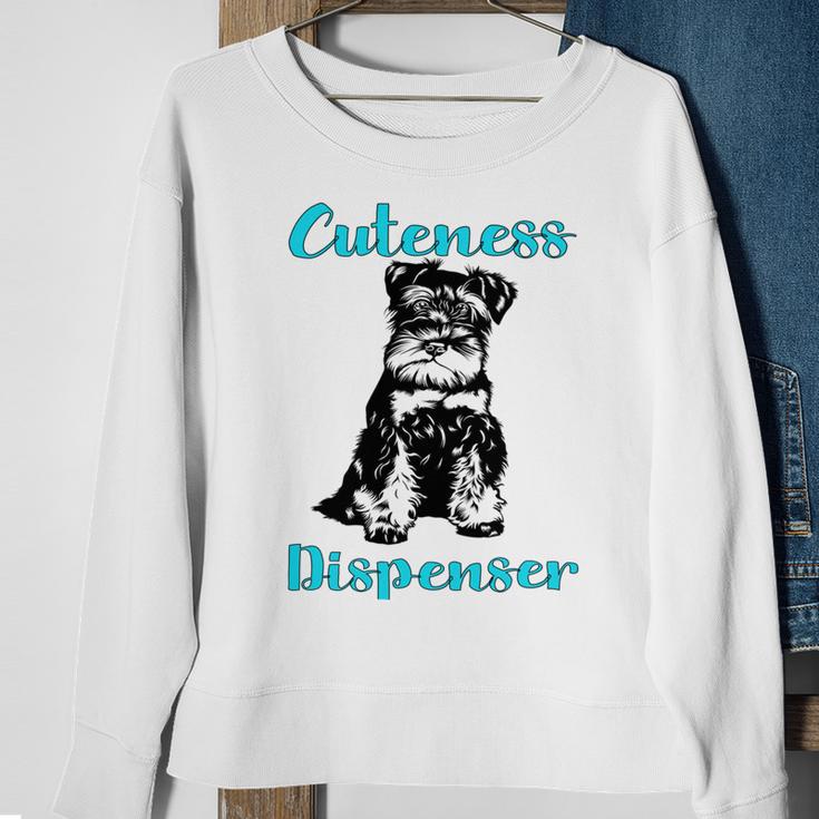 Miniature Schnauzer At Home Cuteness Dispenser Multi Tasking Dog Sweatshirt Gifts for Old Women