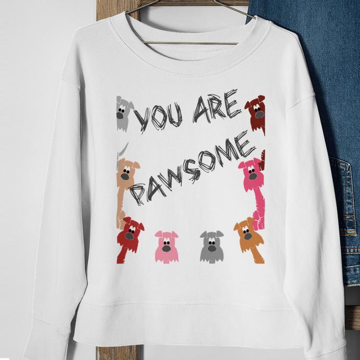 Official You Are Pawsome Sweatshirt Gifts for Old Women