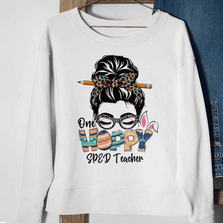 One Hoppy Mama Shirt Gift For Easter Spring Women Easter Women Gifts For Mom Mom One Happy Mama Easte Sweatshirt Gifts for Old Women