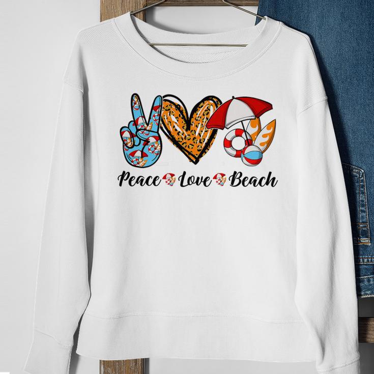 Peace Love Beach Summer Vacation 184 Shirt Sweatshirt Gifts for Old Women