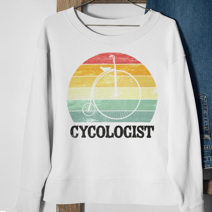 Penny Farthing Cycologist Funny Vintage Biking Cyclogist Cyclist Cycling Road Bike Mtb Sweatshirt Gifts for Old Women