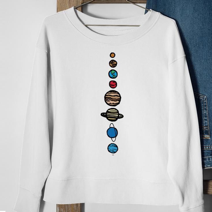 Planets Colour Sweatshirt Gifts for Old Women