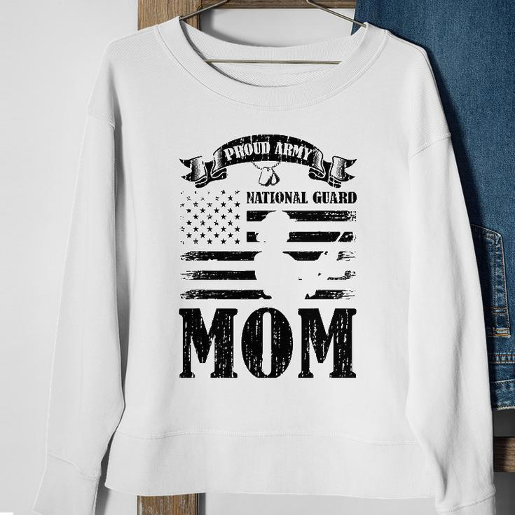 Proud Army National Guard Mom Us Flag Military Mothers Day Sweatshirt Gifts for Old Women