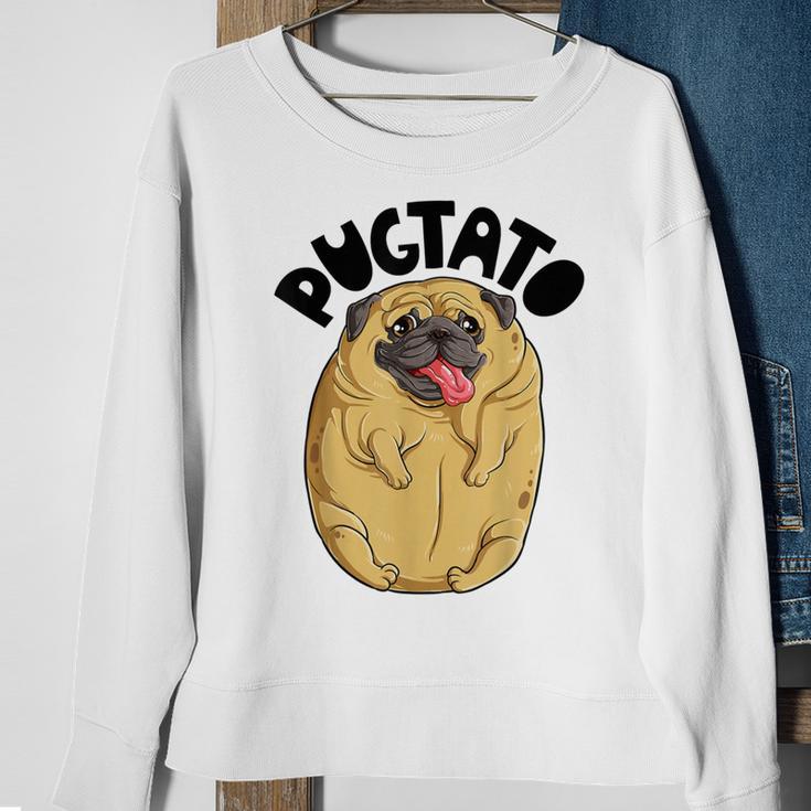 Pugtato Pug Potato Dog Lovers Costume Funny Meme Gifts Sweatshirt Gifts for Old Women