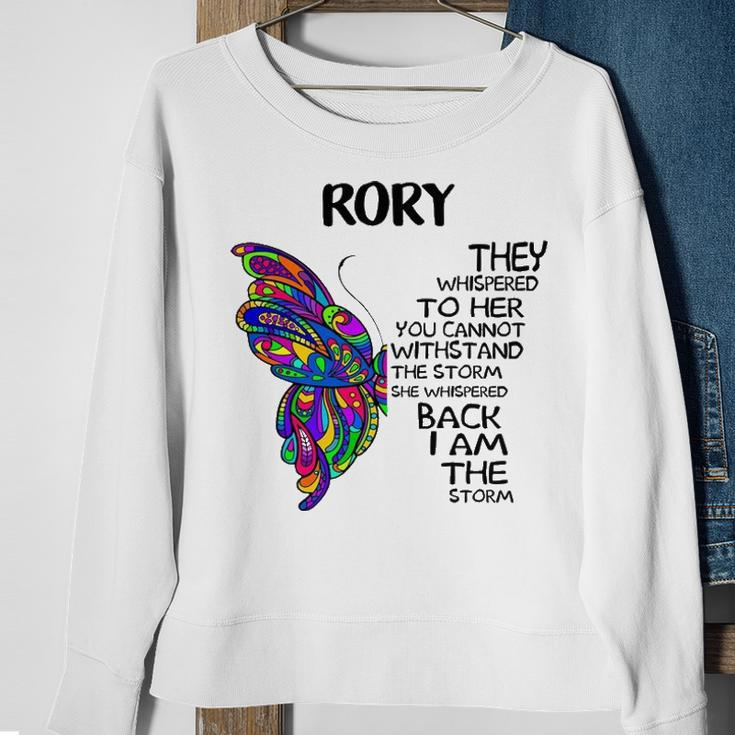 Rory Name Gift Rory I Am The Storm Sweatshirt Gifts for Old Women